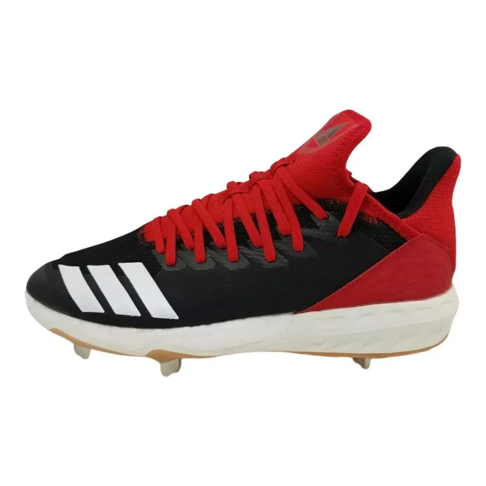Adidas Boost Icon 4 Metal‎ Baseball Cleats Black Red Mens Size 11.5 CG5153